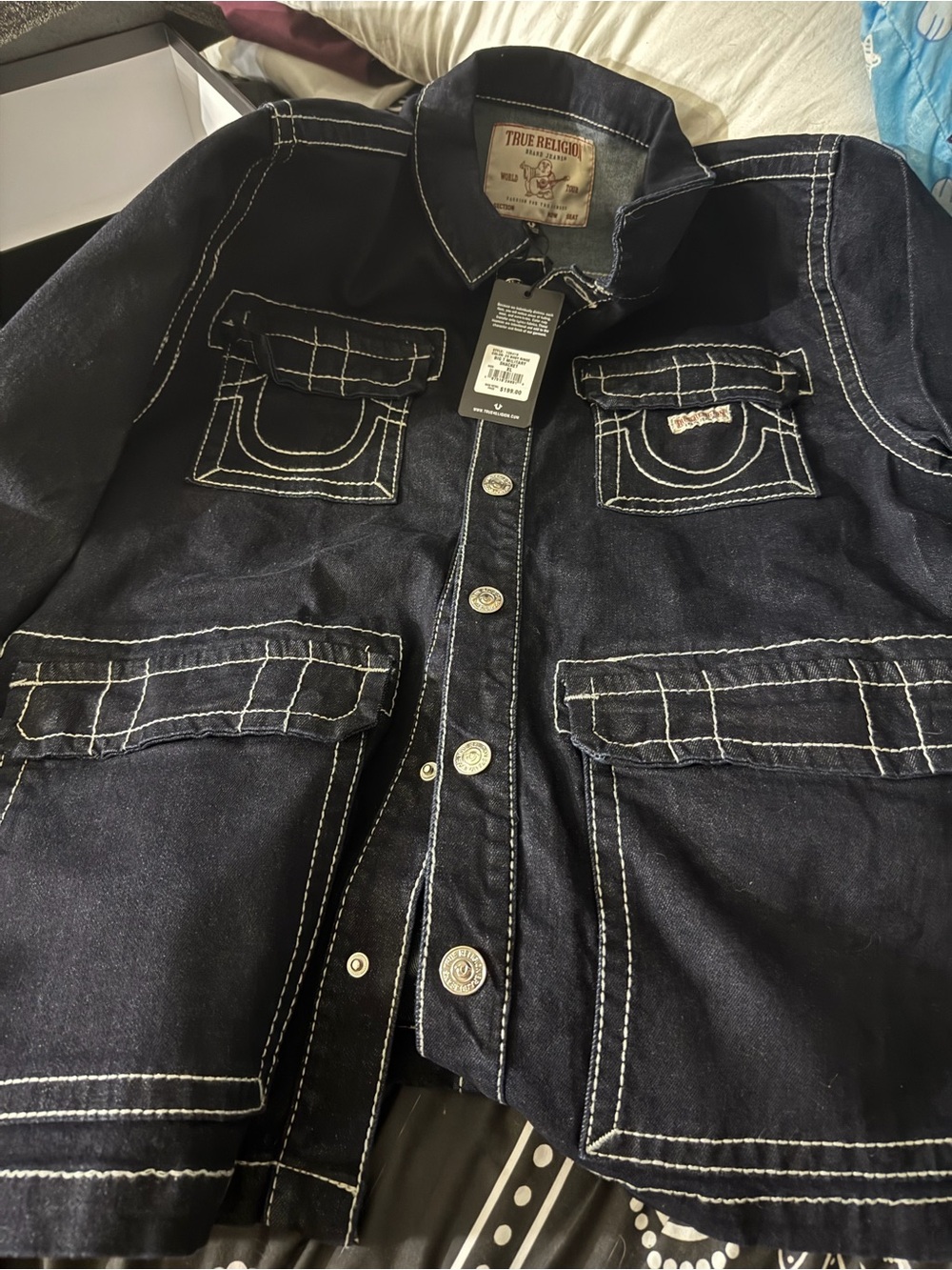 True Religion Military Shacket Jacket